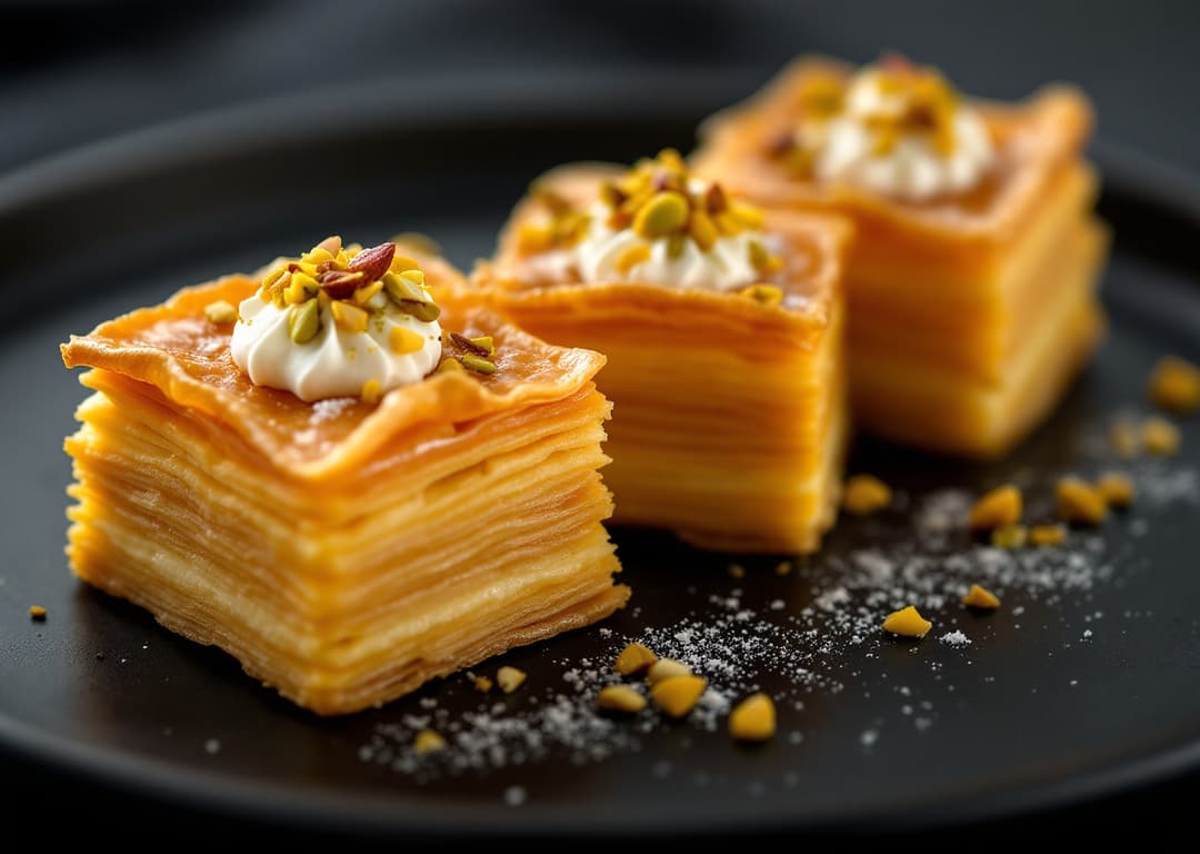 Pastry with pistachio