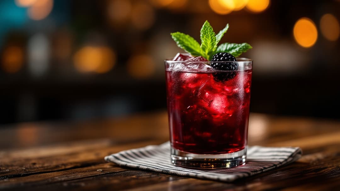Cocktail with mint