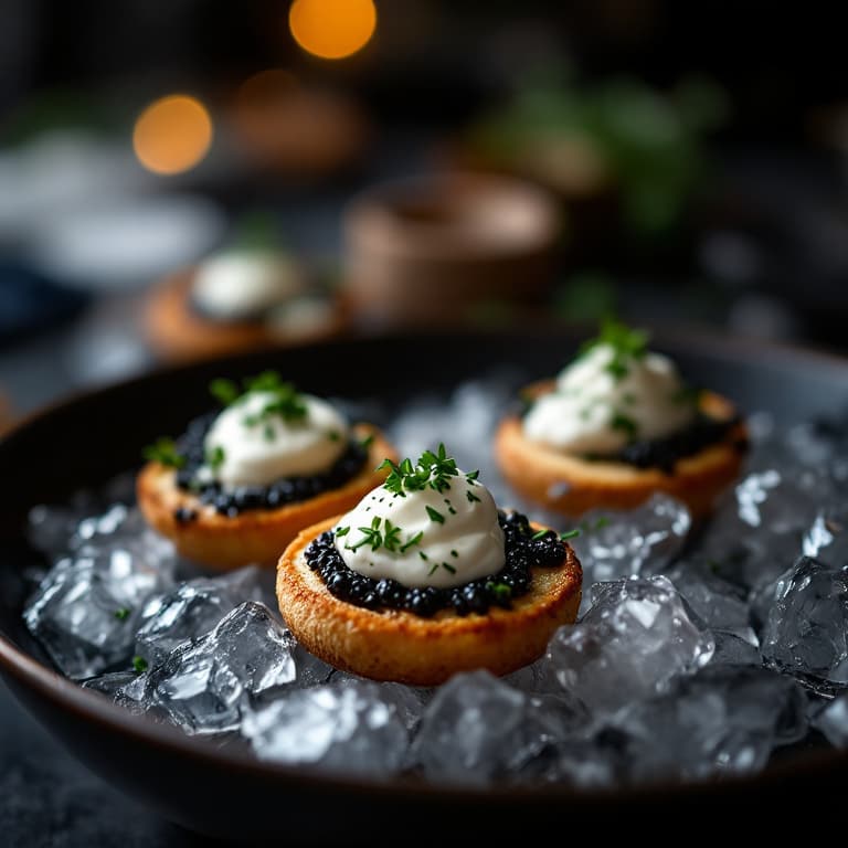 Caviar service