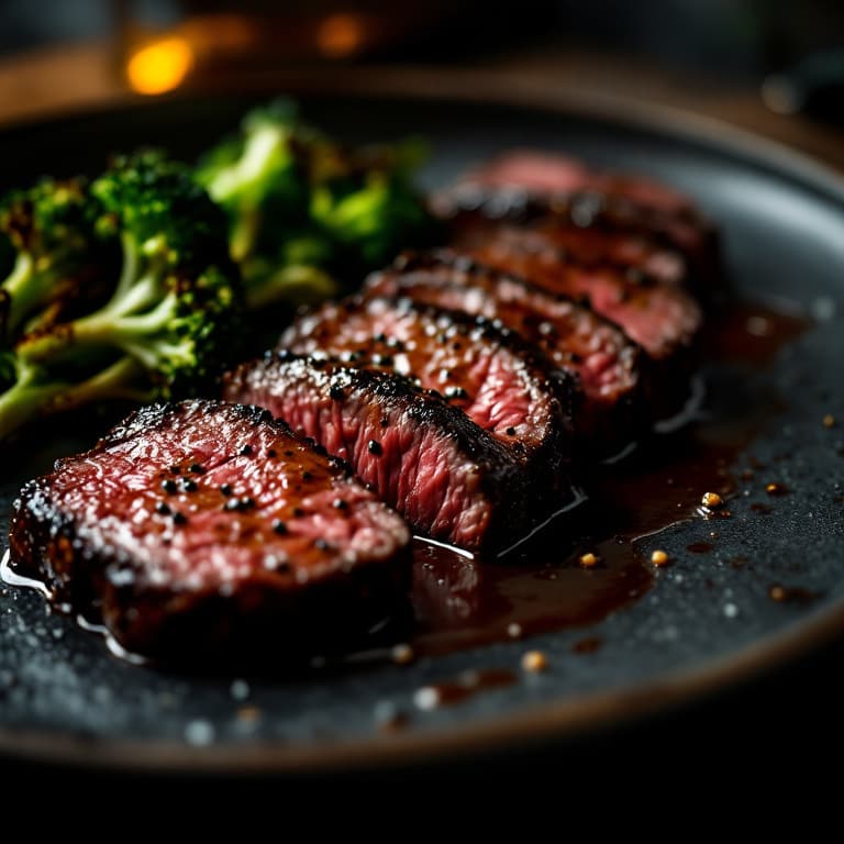 Filet with peppercorn sauce